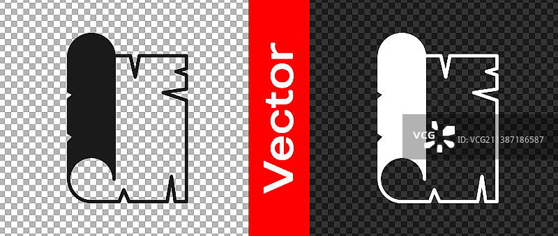 黑色古代纸莎草卷轴图标图片素材