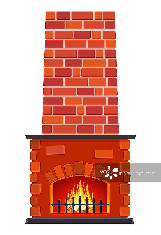 冬季室内篝火图片素材