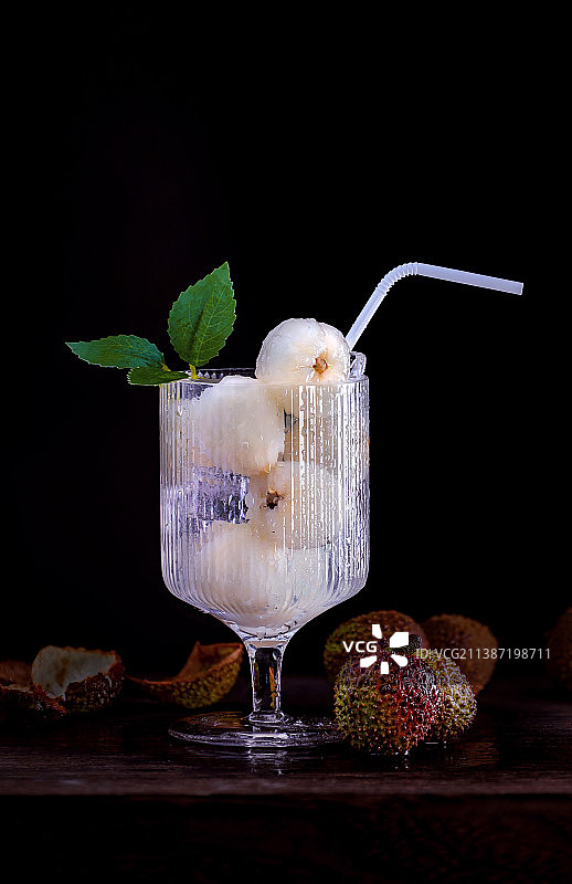 荔枝饮品 夏日特调图片素材