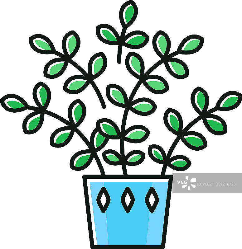 zz植物RGB颜色图标：金钱兜图片素材