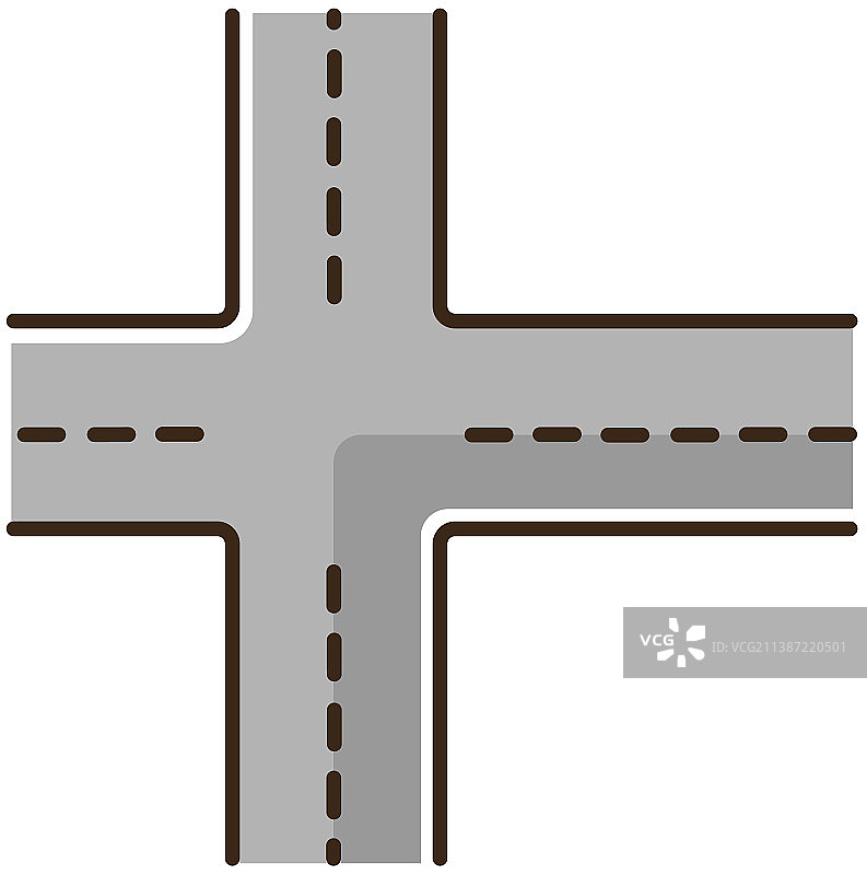 道路交叉口RGB颜色图标图片素材