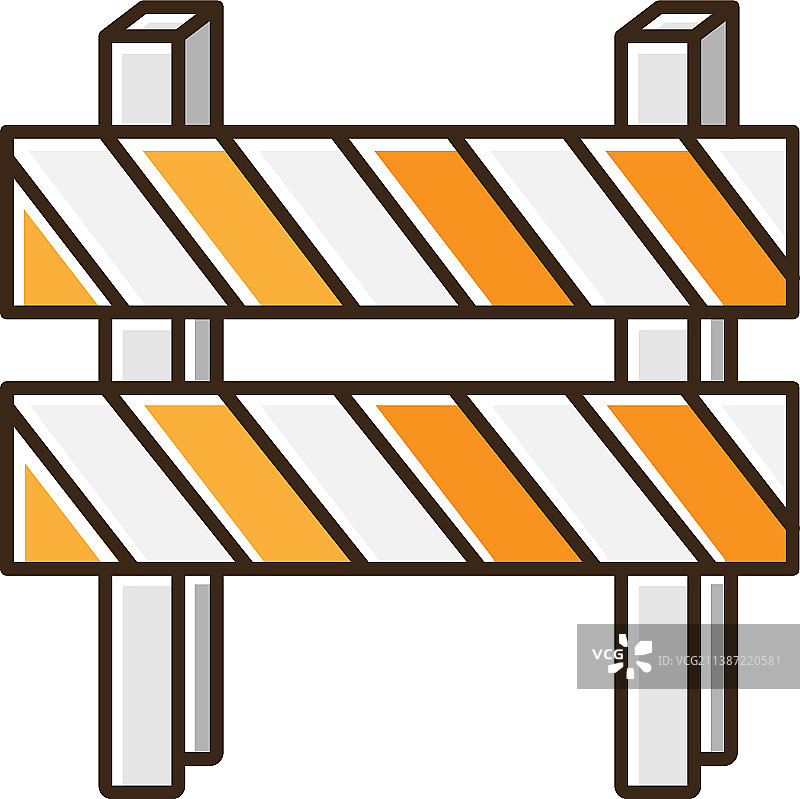 道路障碍RGB颜色图标条纹块图片素材