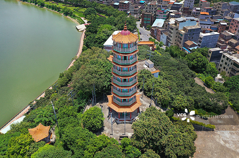广东省广州市增城区南山古胜风景区航拍图片素材
