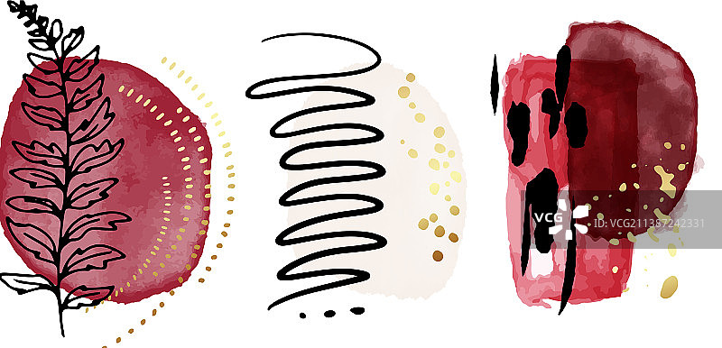 几何圆形抽象极简海报宽幅图片素材