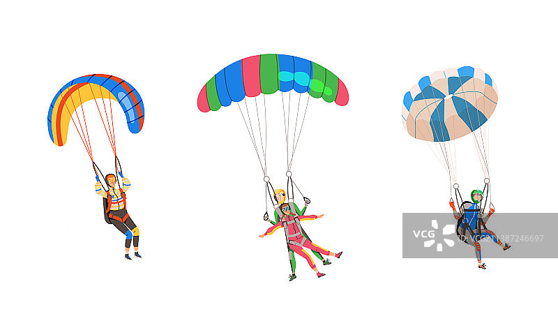 跳伞飞行员极限运动合集图片素材