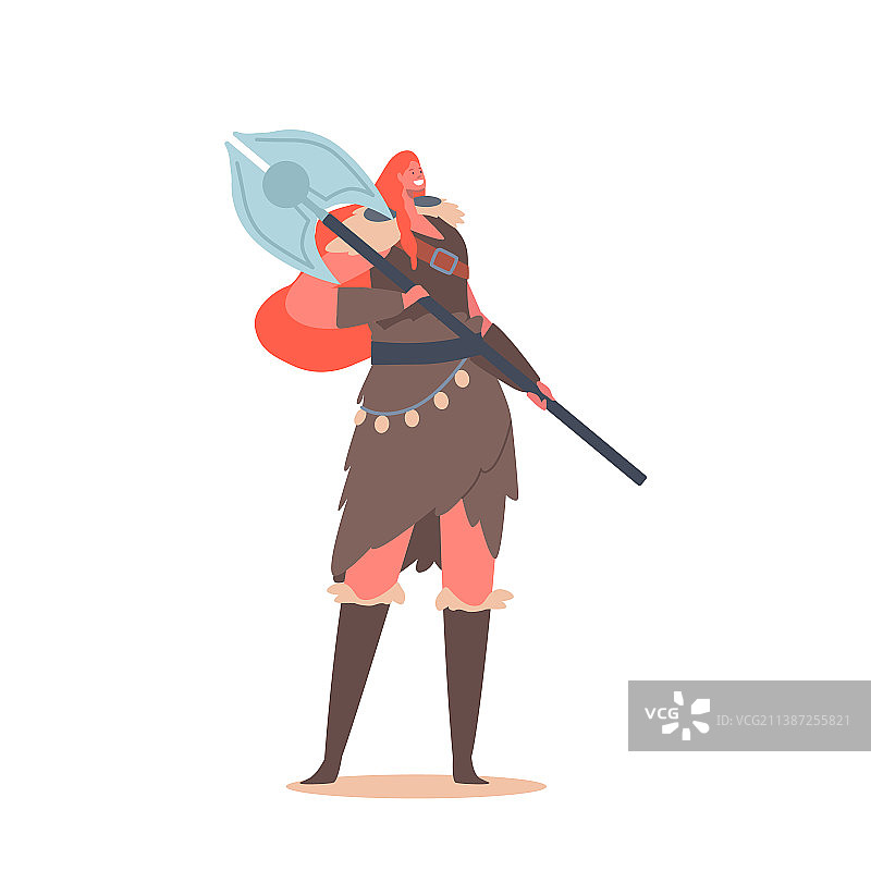 北欧传说中的维京女人形象图片素材