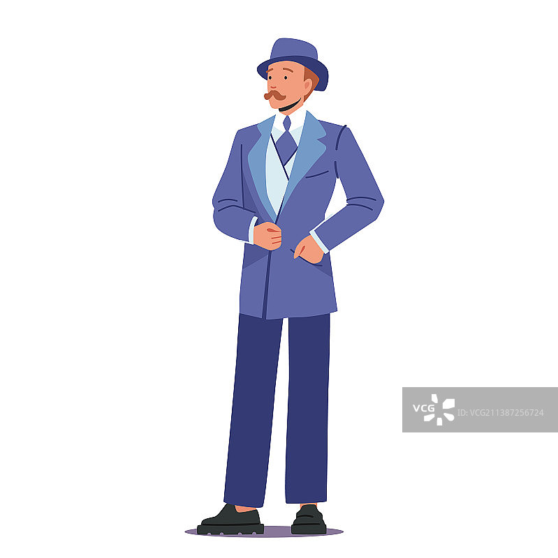 优雅的19世纪英国男人图片素材