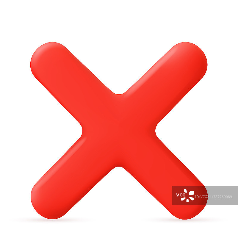 3D十字符号元素图片素材