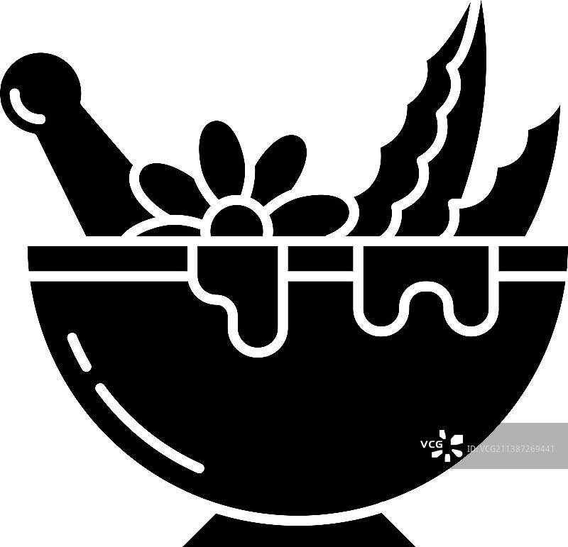 带杵臼黑色图标图片素材