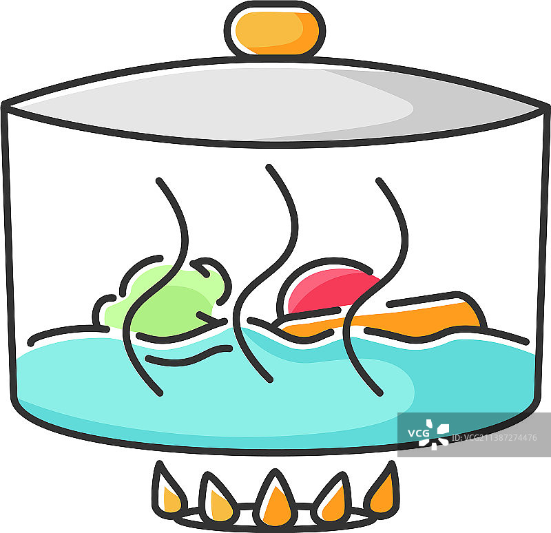 炖菜RGB颜色图标图片素材