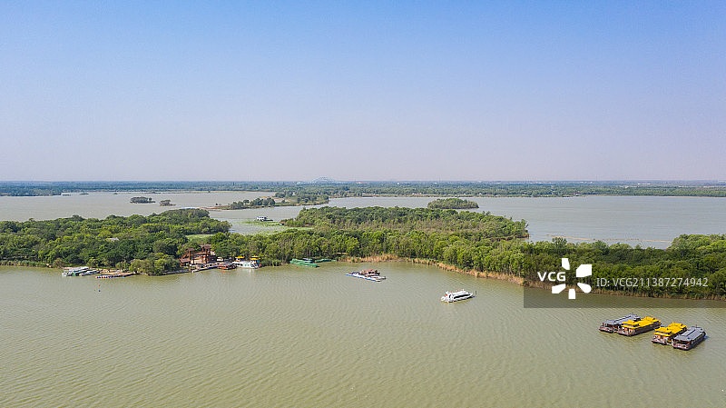 山东济宁太白湖风光图片素材