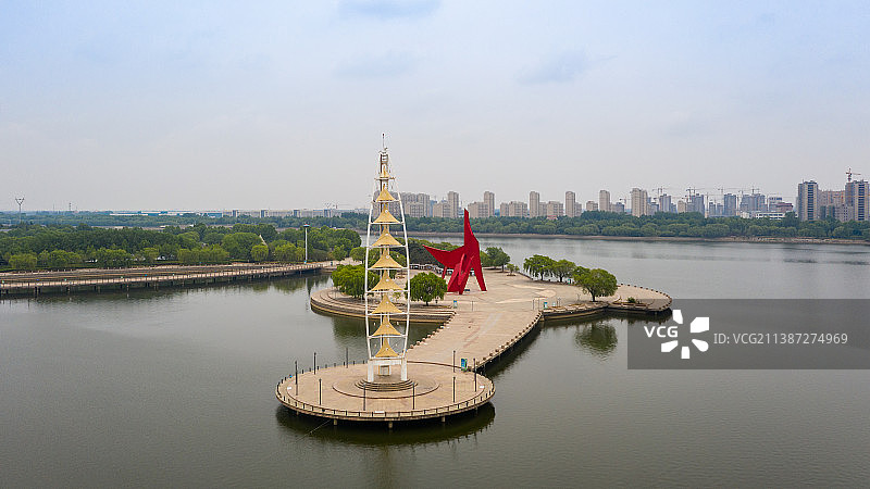 山东诸城市潍河风光图片素材