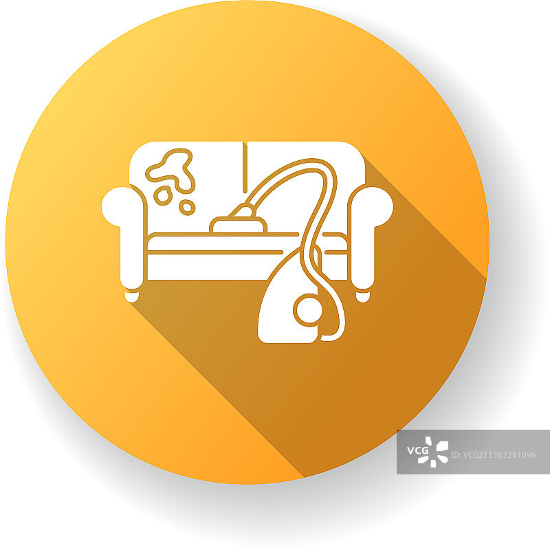 家具干洗黄色扁平设计图片素材