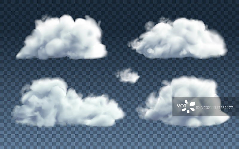 逼真云朵合集图片素材