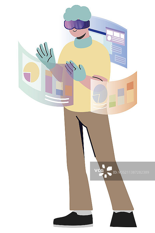 掌握着大数据NFT面板图片素材