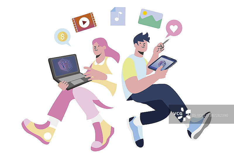 NFT联系全球通讯商业金融图片素材