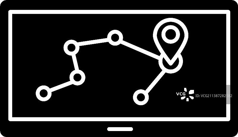 个人导航助手黑色图标图片素材