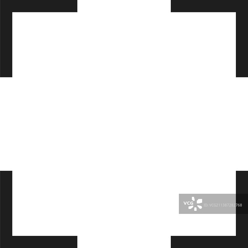 用于扫描二维码的空白框图片素材