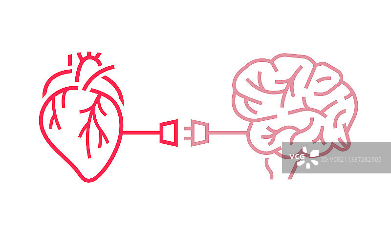 心脑连接健康图片素材