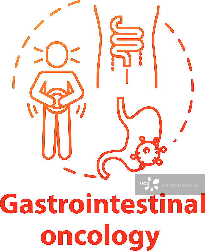胃肠肿瘤概念图标图片素材