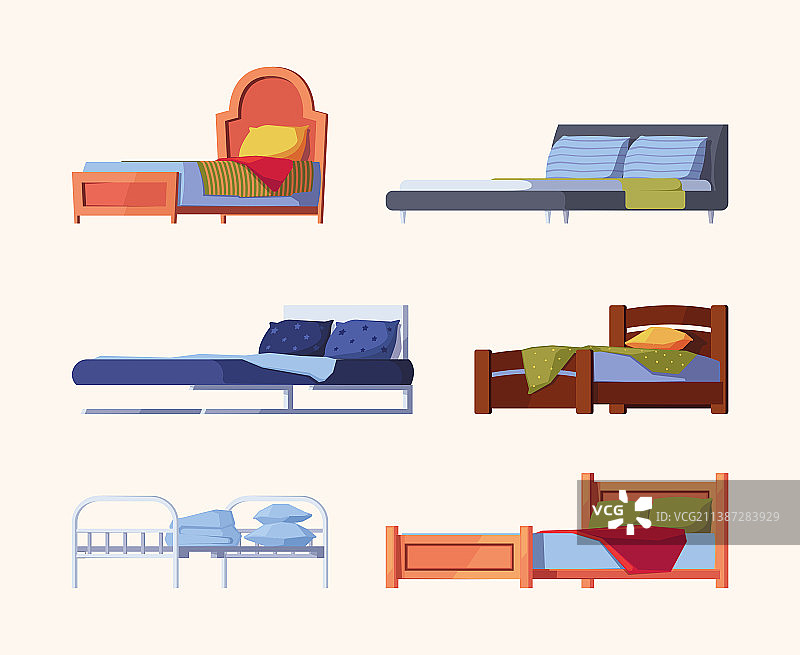 木床室内家具床上用品图片素材