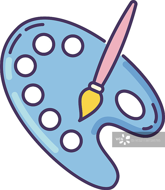 蓝色RGB调色板创意爱好图标艺术图片素材