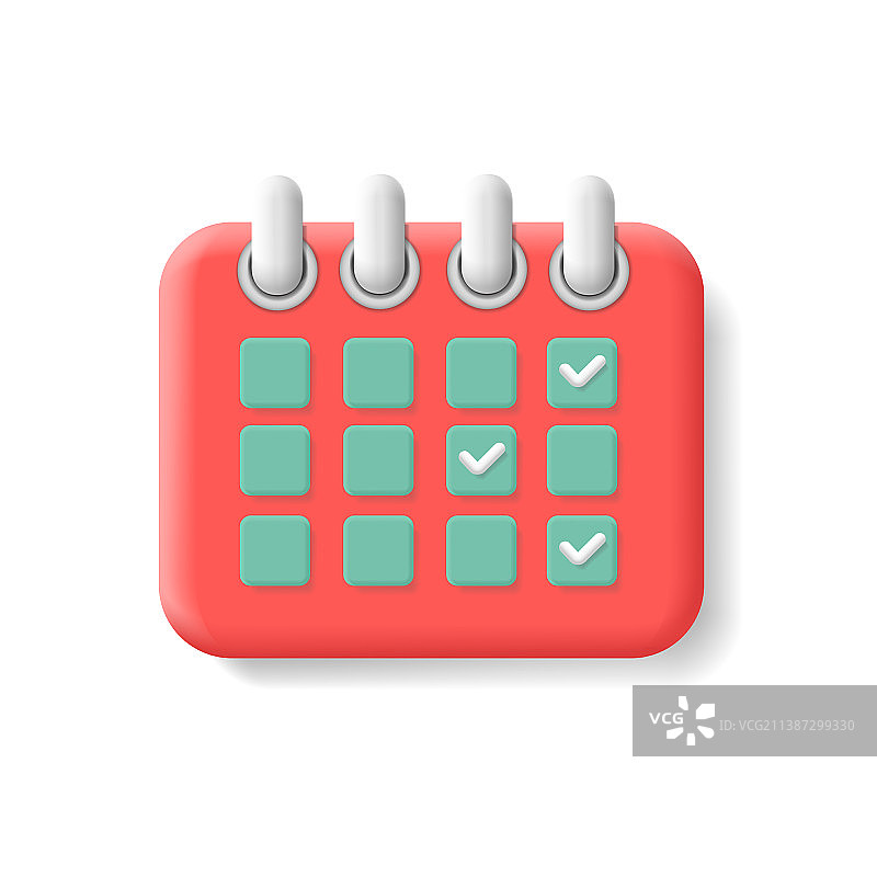 日历图标：时间管理和日程安排图片素材