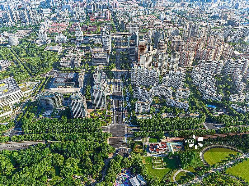 民生路 锦绣路 迎春路 杨高中路 上海移动浦东大楼 浦东展览馆 出入境管理局 金鹰大厦 银联大厦图片素材