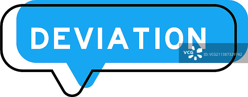 带有“偏差”字样的蓝色语音横幅图片素材