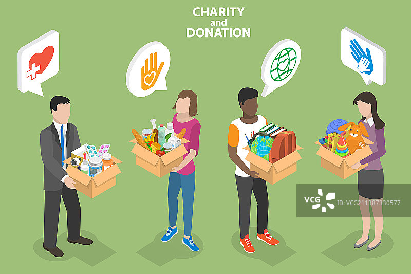 三维等距平面概念图片素材