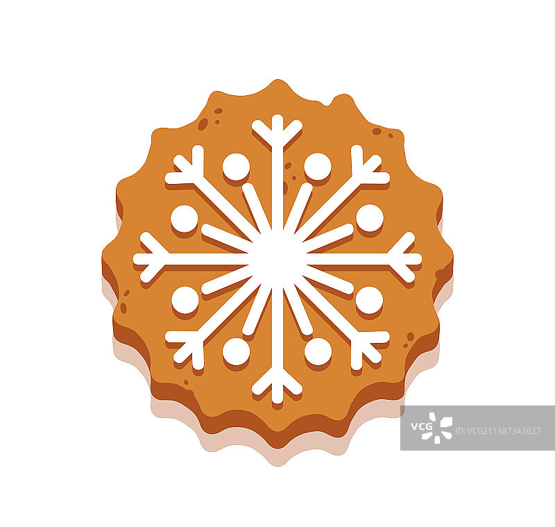 圣诞节姜饼雪花饼干图片素材