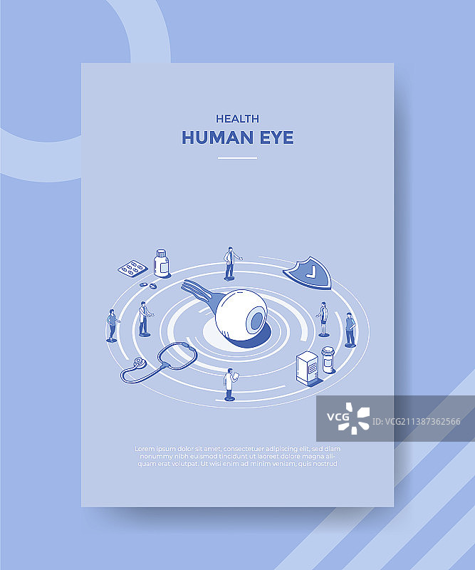用于模板banner的人眼健康概念图片素材