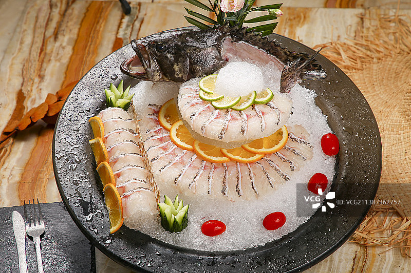 脆爽 生鱼片图片素材