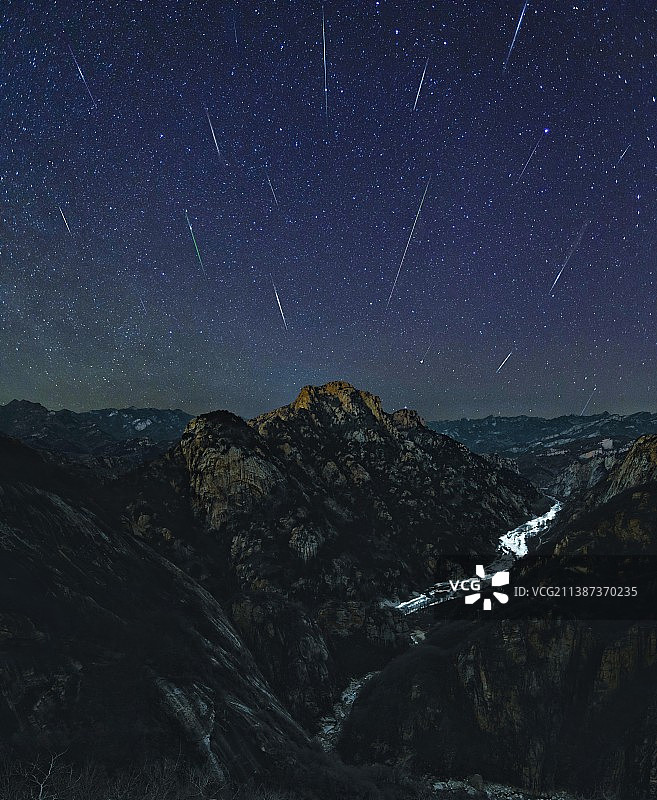 2022象限仪流星雨图片素材