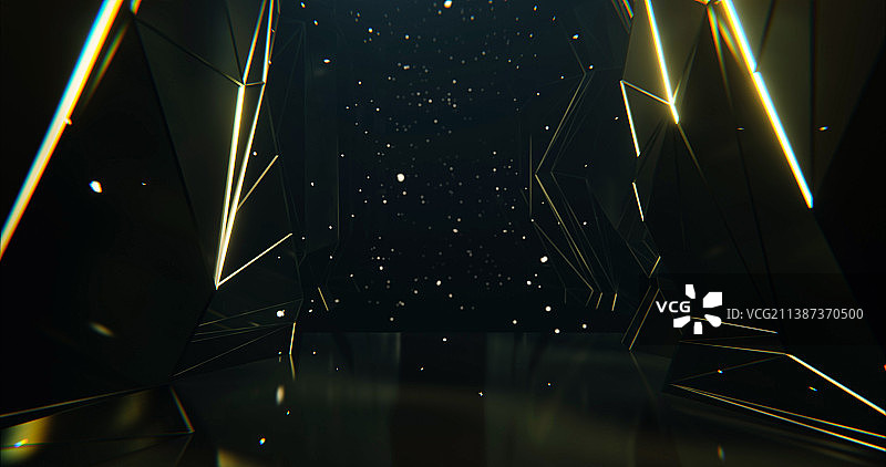 3D赛博朋克风格发光舞台效果背景图片素材