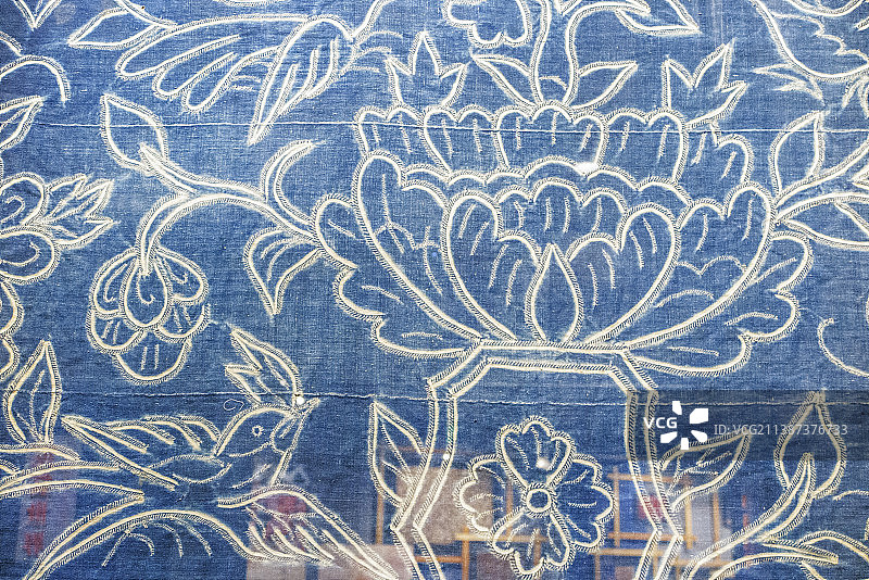 贵州少数民族缬染工艺品图片素材