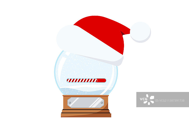 圣诞节雪花球倒计时糖果棒图片素材