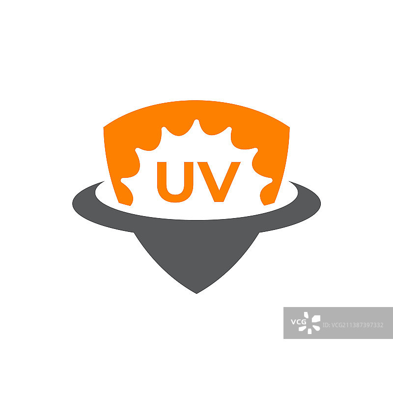 紫外线防护标志符号设计图片素材