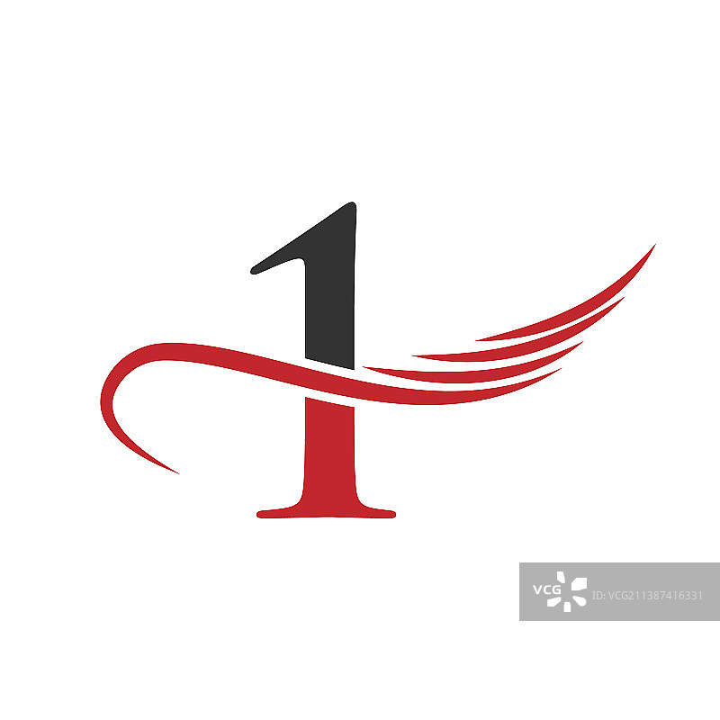 字母1标志设计商业标识独特标志图片素材