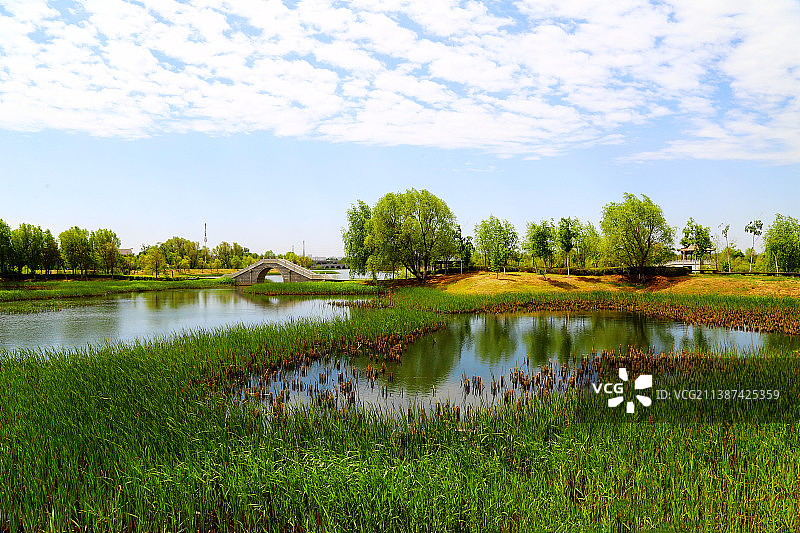 吉林省长春北湖湿地图片素材
