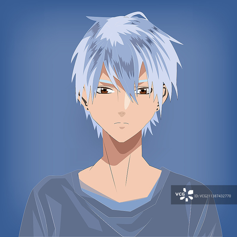 动漫风格的年轻男人图片素材