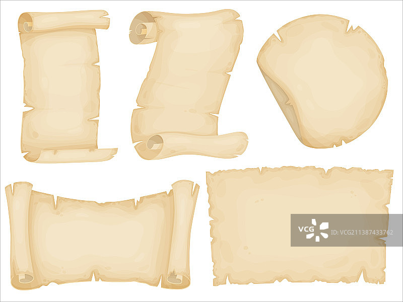 羊皮纸复古信件卷轴图片素材