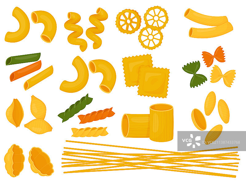 意大利面种类大合集图片素材