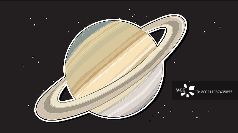 带有土星的缩略图设计图片素材