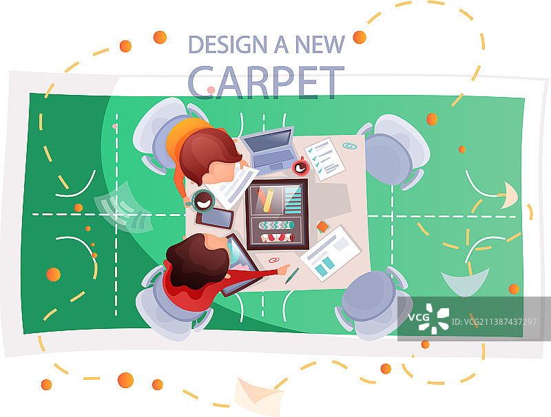 室内设计师从事新设计工作图片素材