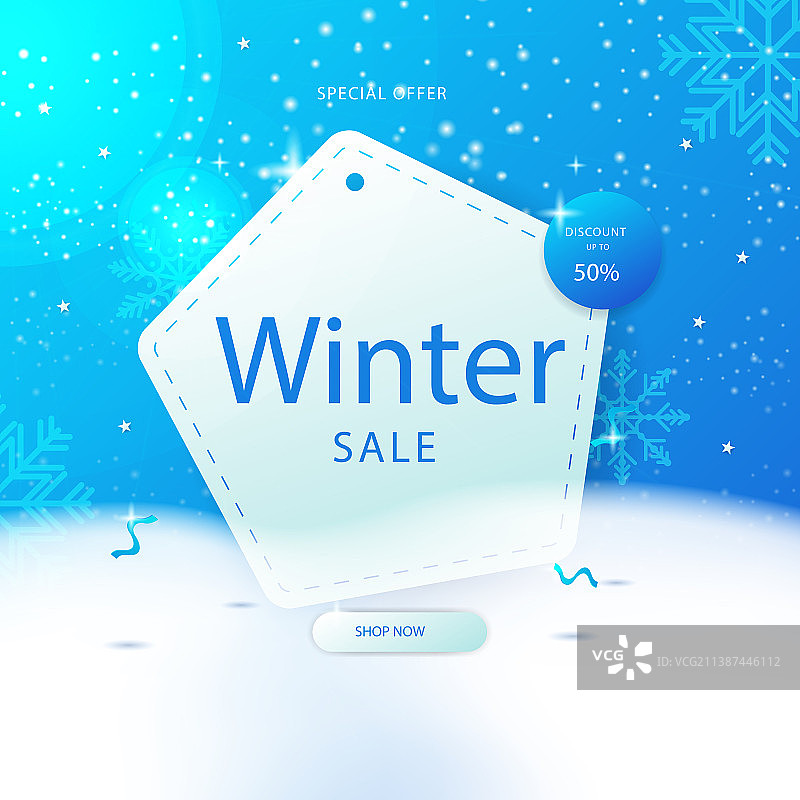 圣诞快乐新年促销卡片图片素材