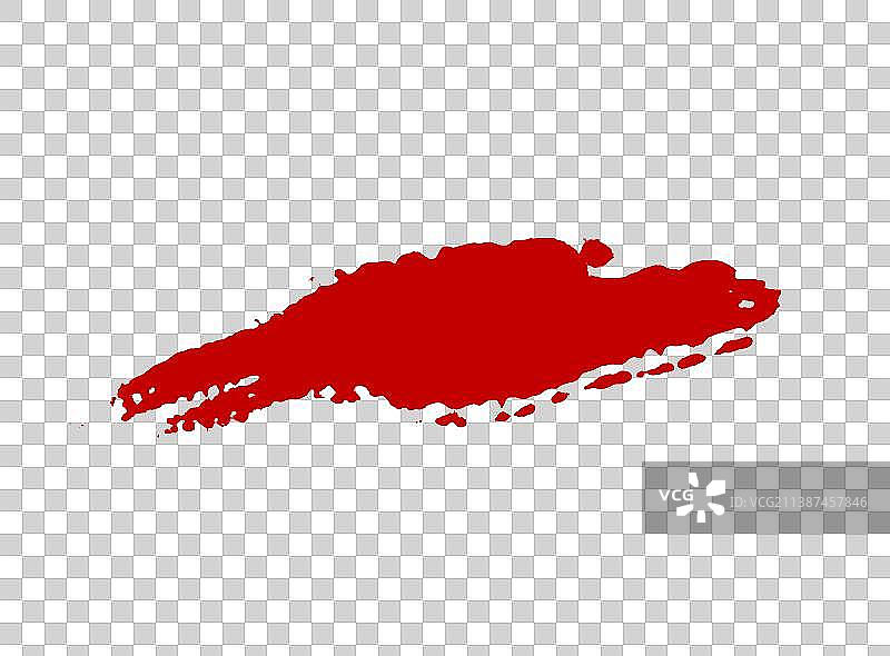 红色书法毛笔笔触水墨墨迹笔刷素材图片素材