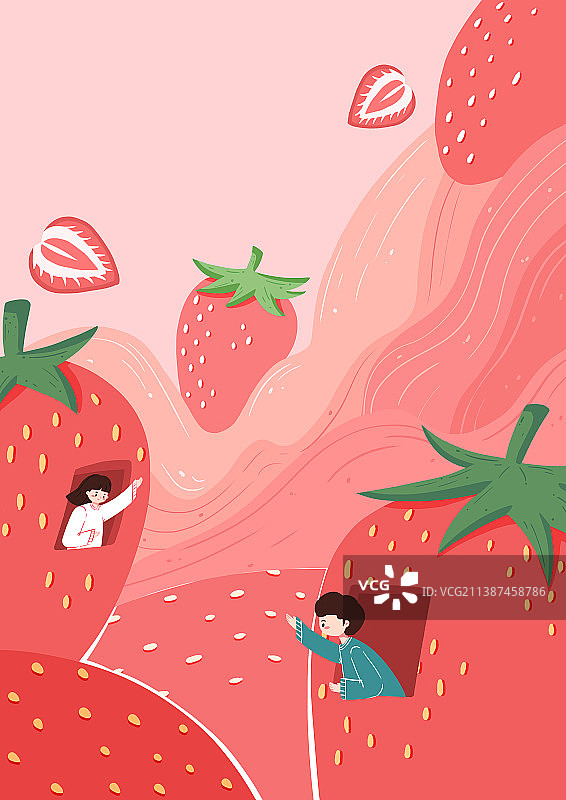 草莓水果干果脯果汁包装图片素材