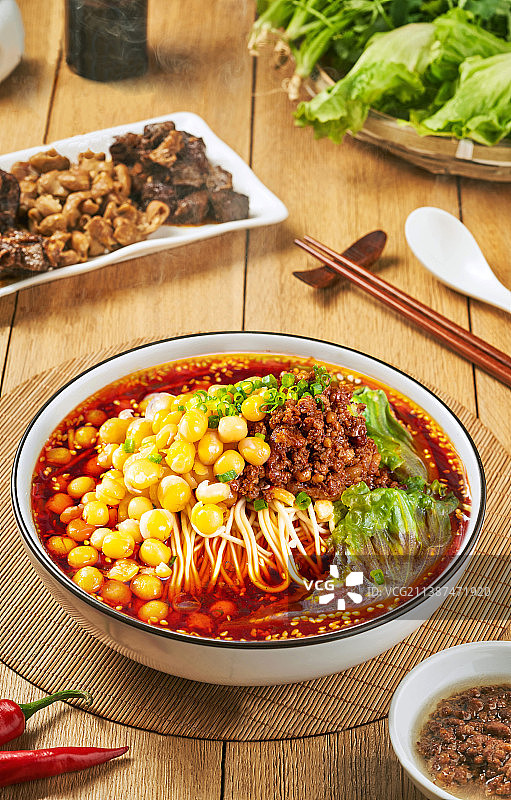 中餐风味小吃重庆小面碗杂面图片素材