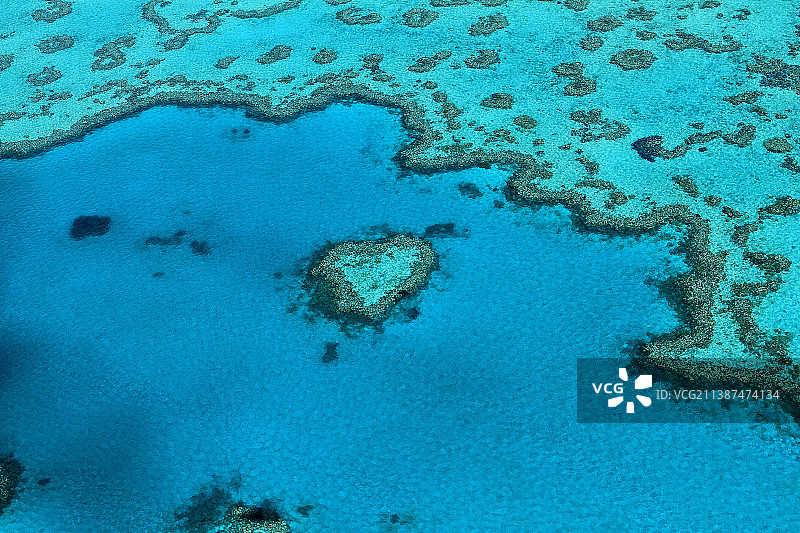 心形礁图片素材